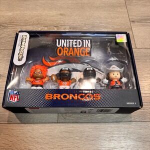 NIB Fisher Price Little People Collector NFL Denver Broncos United in Orange